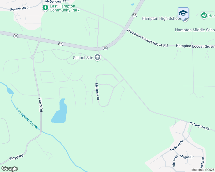 map of restaurants, bars, coffee shops, grocery stores, and more near 316 Stoneridge Trail in Hampton