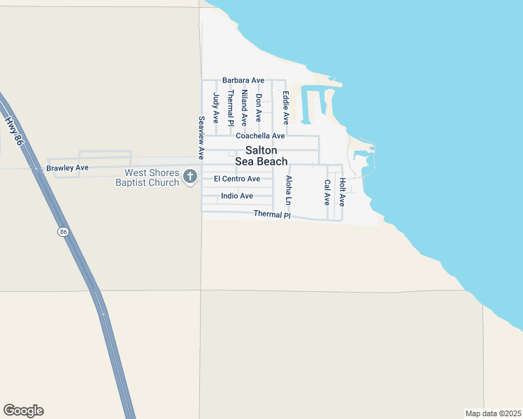 map of restaurants, bars, coffee shops, grocery stores, and more near 244 Thermal Place in Thermal