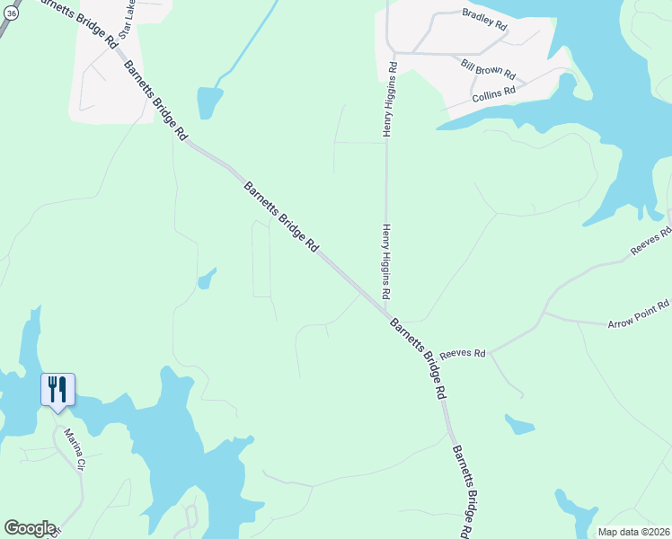 map of restaurants, bars, coffee shops, grocery stores, and more near 342 Barnetts Bridge Road in Jackson