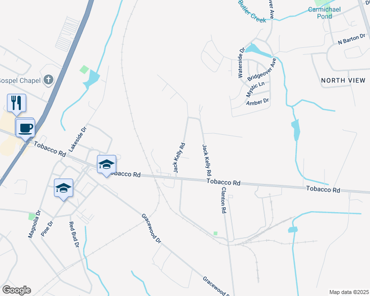 map of restaurants, bars, coffee shops, grocery stores, and more near 3504 Jack Kelly Road in Augusta
