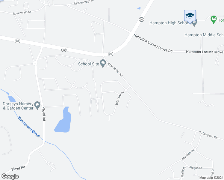 map of restaurants, bars, coffee shops, grocery stores, and more near 315 Stoneridge Trail in Hampton