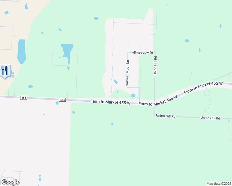 map of restaurants, bars, coffee shops, grocery stores, and more near 10820 Lake Crest Drive in Sanger