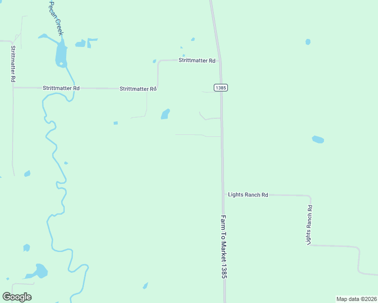 map of restaurants, bars, coffee shops, grocery stores, and more near 12517 Farm to Market Road 1385 in Pilot Point