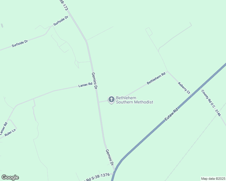 map of restaurants, bars, coffee shops, grocery stores, and more near 237 Bethlehem Road in Holly Hill