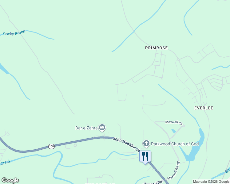 map of restaurants, bars, coffee shops, grocery stores, and more near 461 Maxwell Road Southeast in Bessemer