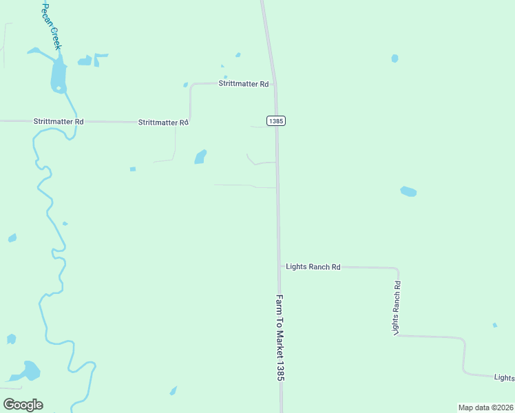 map of restaurants, bars, coffee shops, grocery stores, and more near 12517 Farm to Market Road 1385 in Pilot Point