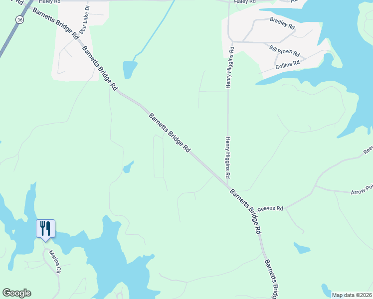 map of restaurants, bars, coffee shops, grocery stores, and more near 342 Barnetts Bridge Road in Jackson