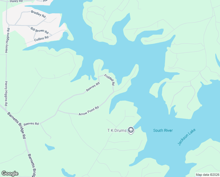 map of restaurants, bars, coffee shops, grocery stores, and more near 107 Friddell Road in Jackson