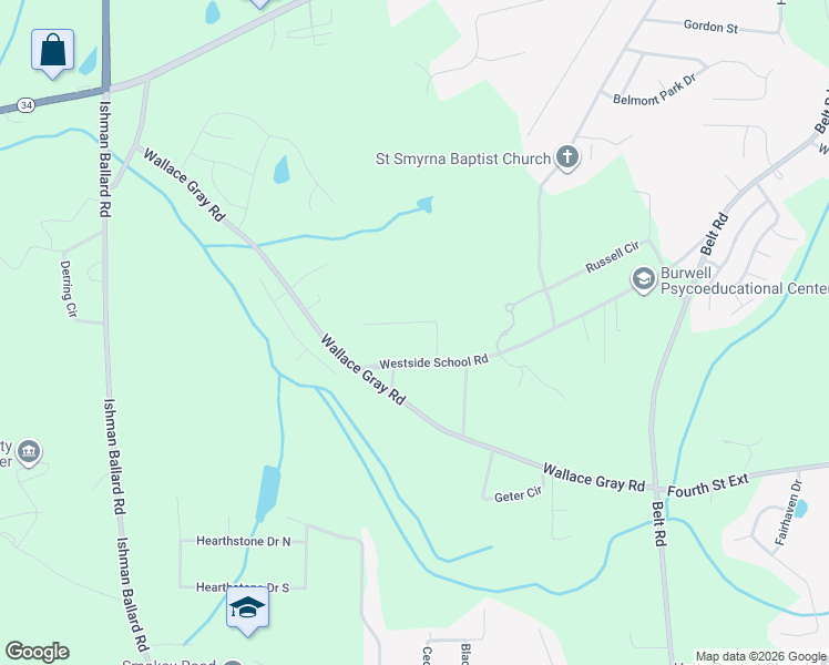 map of restaurants, bars, coffee shops, grocery stores, and more near 74 Wallace Gray Circle in Newnan