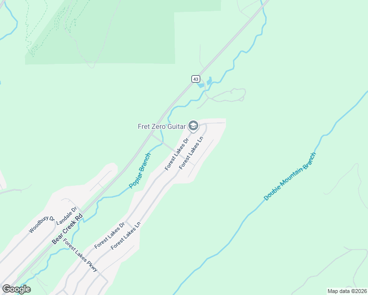 map of restaurants, bars, coffee shops, grocery stores, and more near 367 Forest Lakes Drive in Sterrett