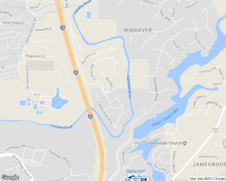 map of restaurants, bars, coffee shops, grocery stores, and more near 8010 Mitchell Lane in Birmingham