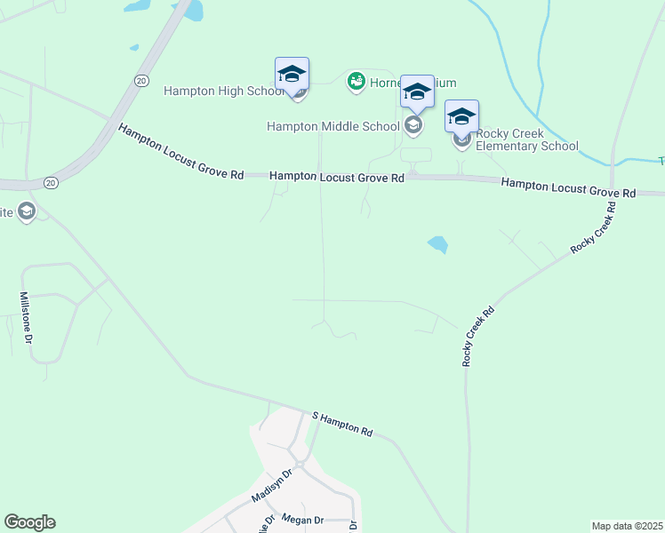 map of restaurants, bars, coffee shops, grocery stores, and more near 152 Turner Creek Drive in Hampton