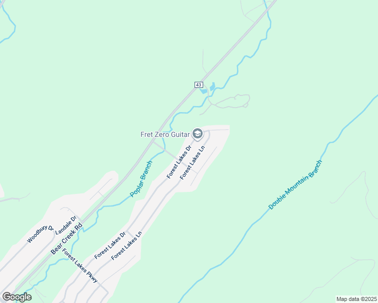 map of restaurants, bars, coffee shops, grocery stores, and more near 367 Forest Lakes Drive in Sterrett