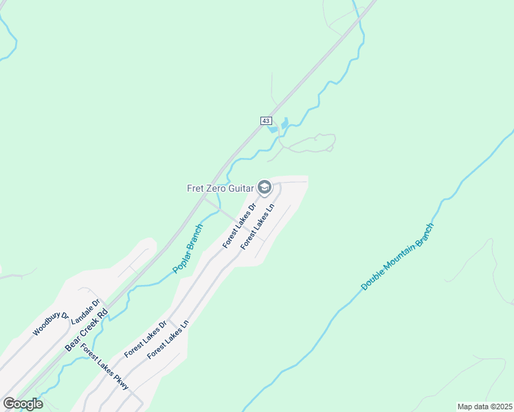 map of restaurants, bars, coffee shops, grocery stores, and more near 367 Forest Lakes Drive in Sterrett