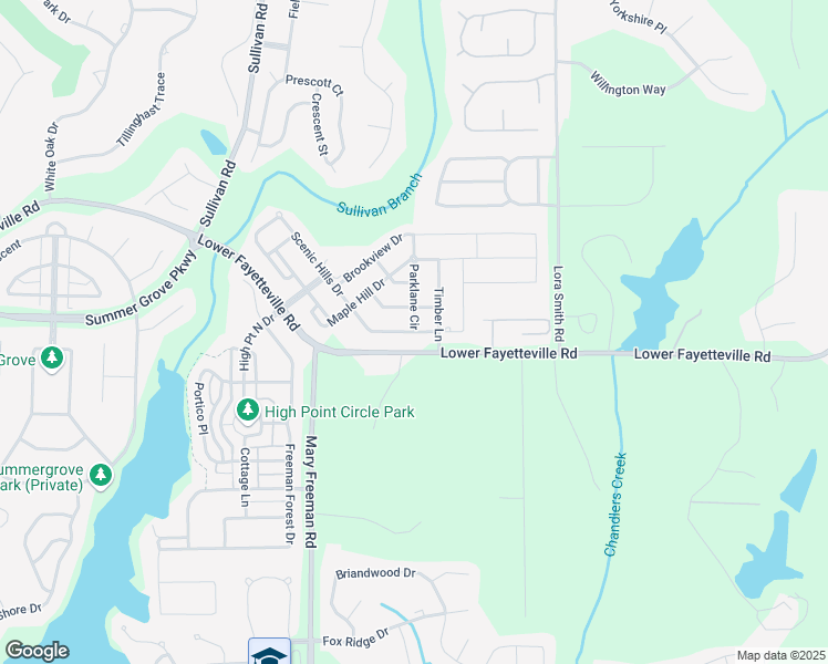 map of restaurants, bars, coffee shops, grocery stores, and more near 320 Scenic Hills Drive in Newnan