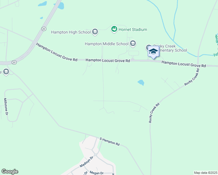 map of restaurants, bars, coffee shops, grocery stores, and more near 152 Turner Creek Drive in Hampton