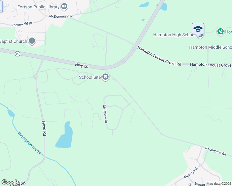 map of restaurants, bars, coffee shops, grocery stores, and more near 222 Millstone Drive in Hampton