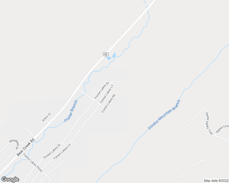 map of restaurants, bars, coffee shops, grocery stores, and more near 4135 Forest Lakes Road in Sterrett