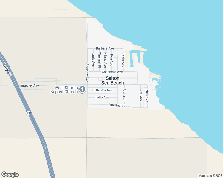 map of restaurants, bars, coffee shops, grocery stores, and more near 247 El Centro Avenue in Thermal