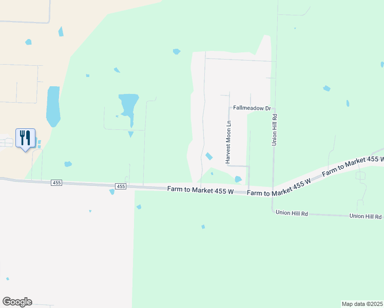 map of restaurants, bars, coffee shops, grocery stores, and more near 10947 Lake Crest Drive in Sanger