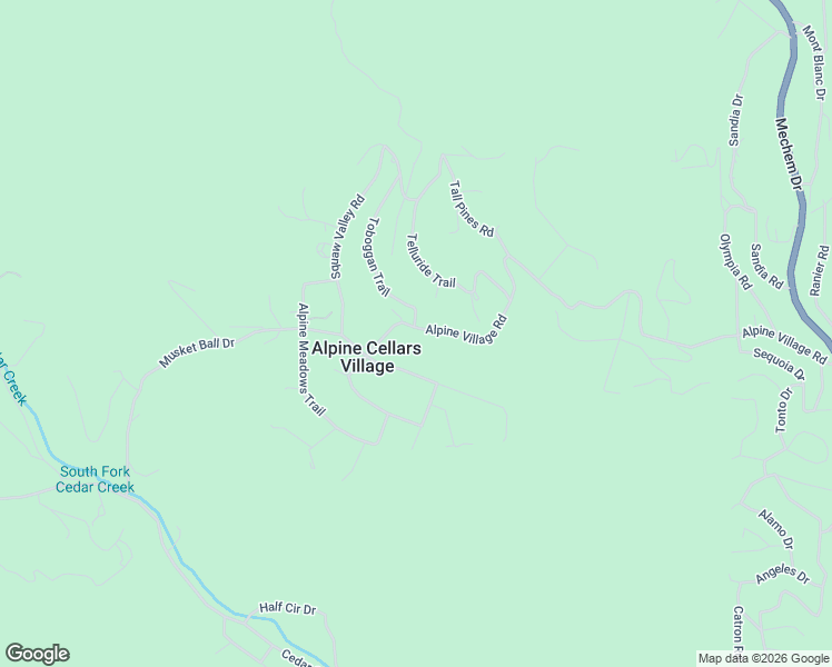 map of restaurants, bars, coffee shops, grocery stores, and more near 104-111 Big Bear Road in Ruidoso