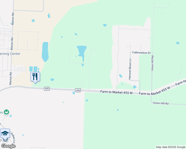 map of restaurants, bars, coffee shops, grocery stores, and more near 11016 Mesquite Hill Road in Sanger