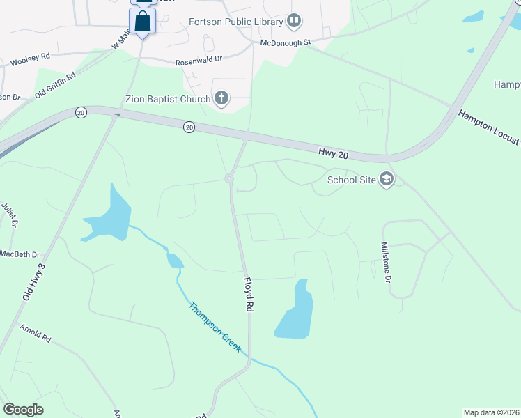 map of restaurants, bars, coffee shops, grocery stores, and more near 1113 Watercourse Way in Hampton