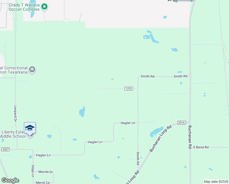 map of restaurants, bars, coffee shops, grocery stores, and more near 2701 Lonnie Lane in Texarkana