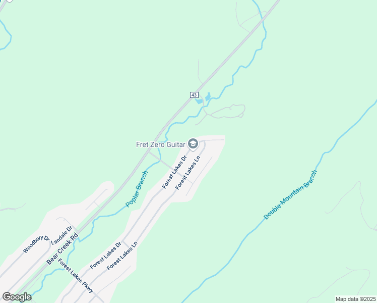 map of restaurants, bars, coffee shops, grocery stores, and more near 326 Forest Lakes Drive in Sterrett