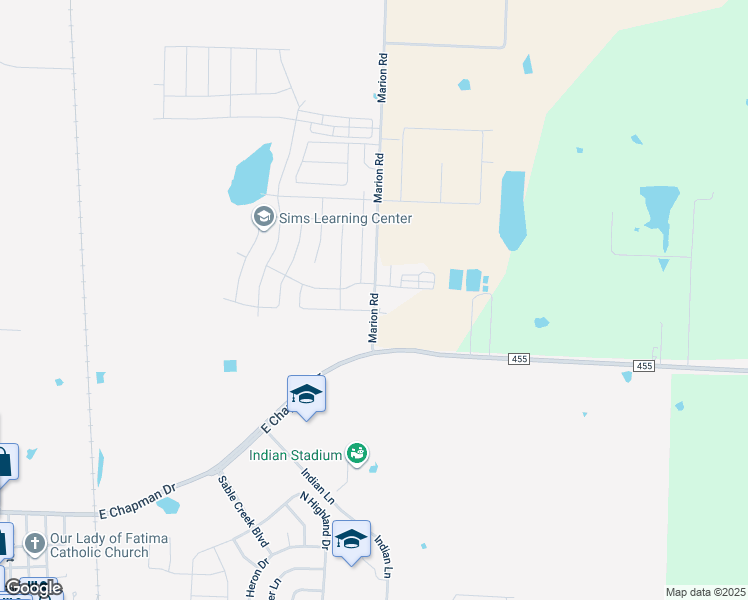 map of restaurants, bars, coffee shops, grocery stores, and more near 4001 Windmill Drive in Sanger