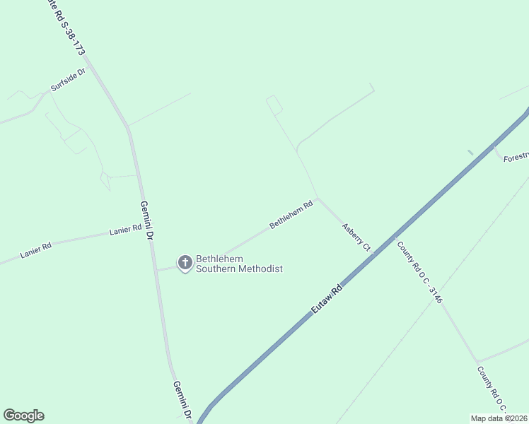 map of restaurants, bars, coffee shops, grocery stores, and more near 144 Bethlehem Road in Holly Hill