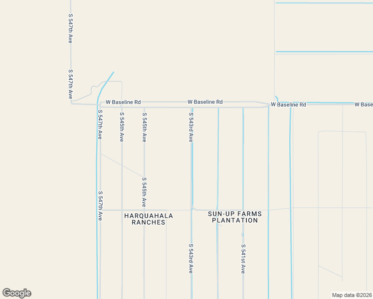 map of restaurants, bars, coffee shops, grocery stores, and more near 7830 South 543rd Avenue in Tonopah