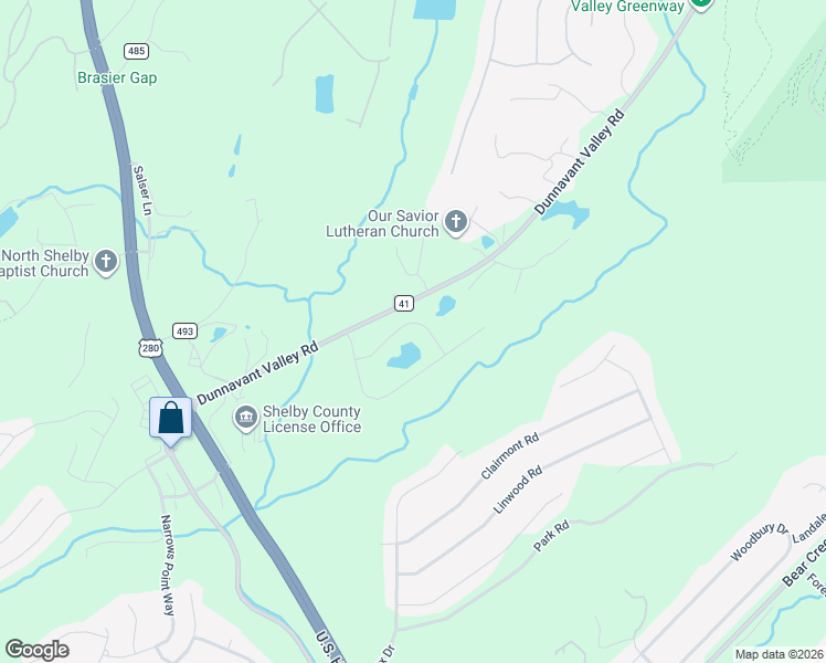 map of restaurants, bars, coffee shops, grocery stores, and more near 2317 Brock Drive in Birmingham
