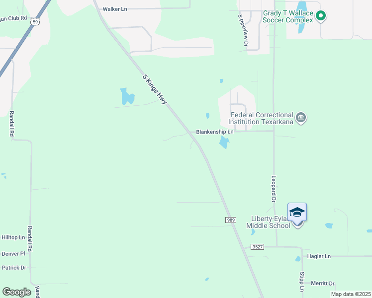 map of restaurants, bars, coffee shops, grocery stores, and more near 3916 South Kings Highway in Texarkana