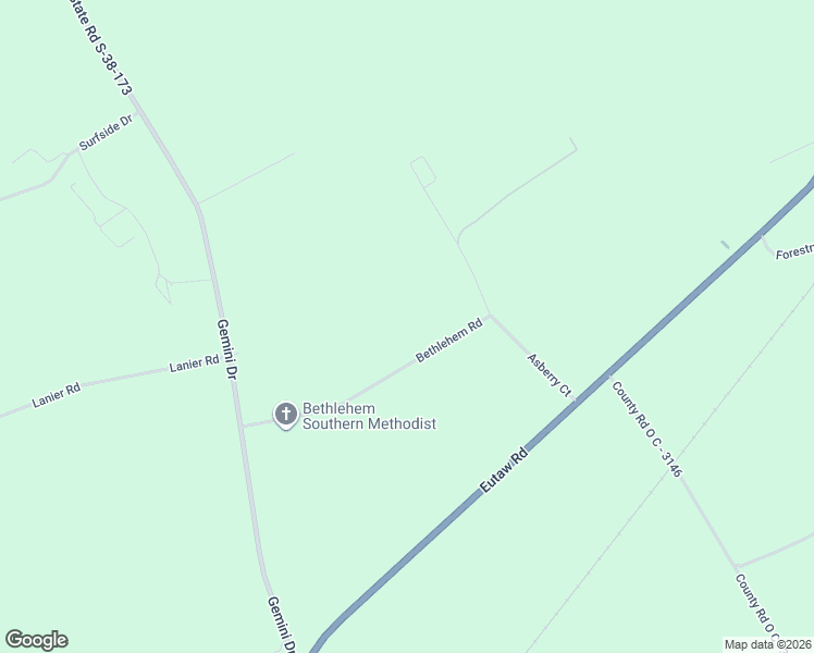 map of restaurants, bars, coffee shops, grocery stores, and more near 144 Bethlehem Road in Holly Hill