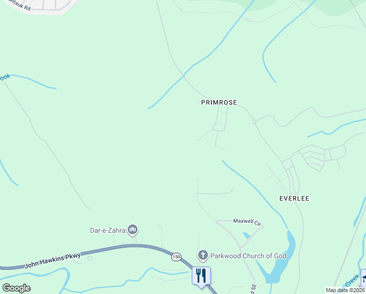 map of restaurants, bars, coffee shops, grocery stores, and more near 441 Maxwell Road Southeast in Bessemer