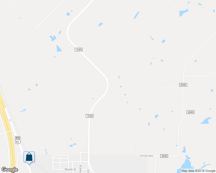 map of restaurants, bars, coffee shops, grocery stores, and more near Farm to Market 1655 in Alvord