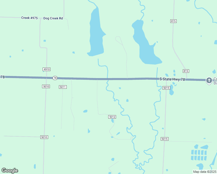 map of restaurants, bars, coffee shops, grocery stores, and more near 283 County Road 5012 in Leonard