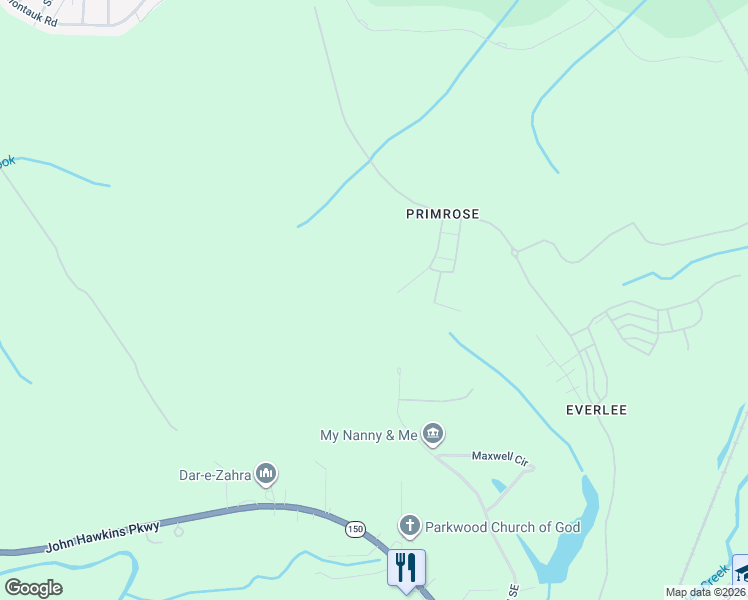 map of restaurants, bars, coffee shops, grocery stores, and more near 441 Maxwell Road Southeast in Bessemer