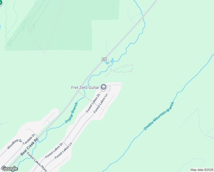 map of restaurants, bars, coffee shops, grocery stores, and more near 301 Forest Lakes Drive in Sterrett
