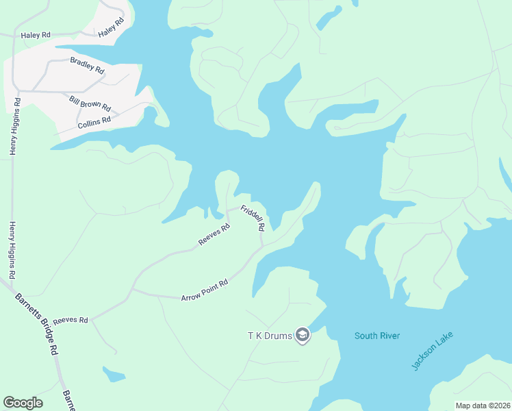 map of restaurants, bars, coffee shops, grocery stores, and more near 130 Friddell Road in Jackson