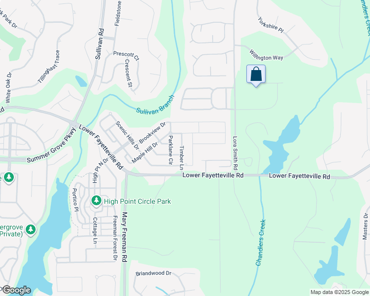 map of restaurants, bars, coffee shops, grocery stores, and more near 320 Scenic Hills Drive in Newnan