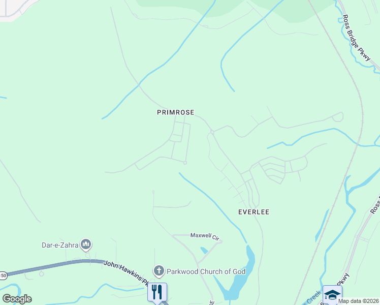 map of restaurants, bars, coffee shops, grocery stores, and more near 160 Maxwell Circle in Bessemer