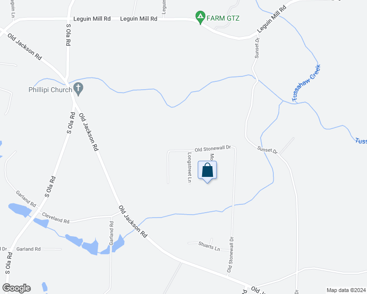 map of restaurants, bars, coffee shops, grocery stores, and more near 166 Old Stonewall Drive in Locust Grove