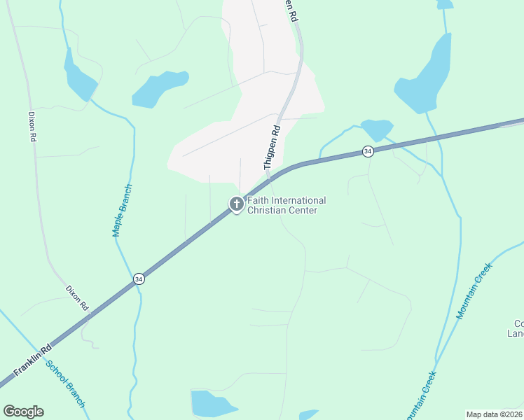 map of restaurants, bars, coffee shops, grocery stores, and more near 41 Pete Davis Road in Newnan