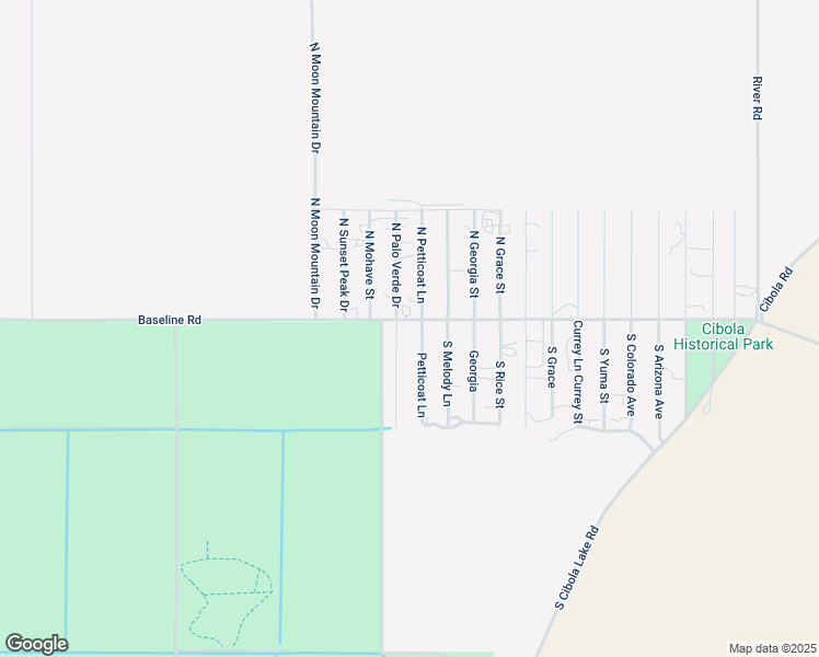 map of restaurants, bars, coffee shops, grocery stores, and more near Petticoat Lane in Cibola