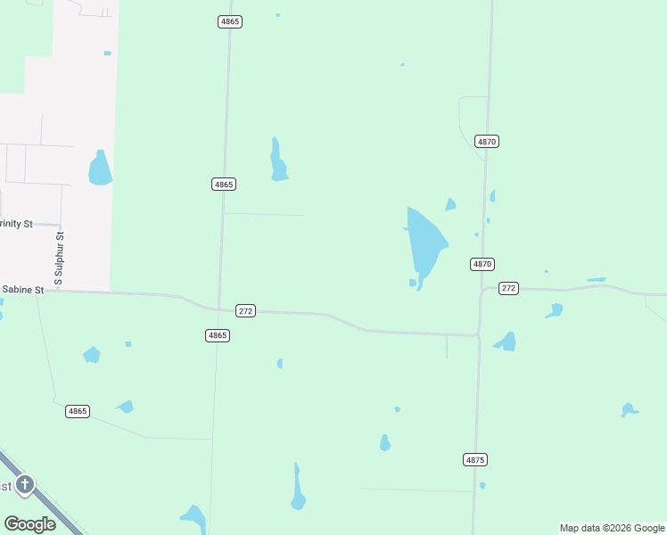 map of restaurants, bars, coffee shops, grocery stores, and more near 877 County Road 4870 in Leonard