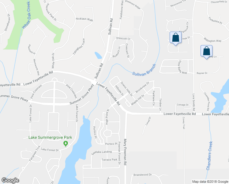map of restaurants, bars, coffee shops, grocery stores, and more near 22 Scenic Hills Drive in Newnan
