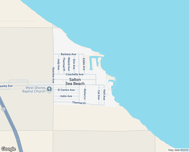 map of restaurants, bars, coffee shops, grocery stores, and more near 277 Coachella Avenue in Thermal