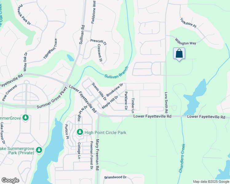 map of restaurants, bars, coffee shops, grocery stores, and more near 35 Brookview Drive in Newnan